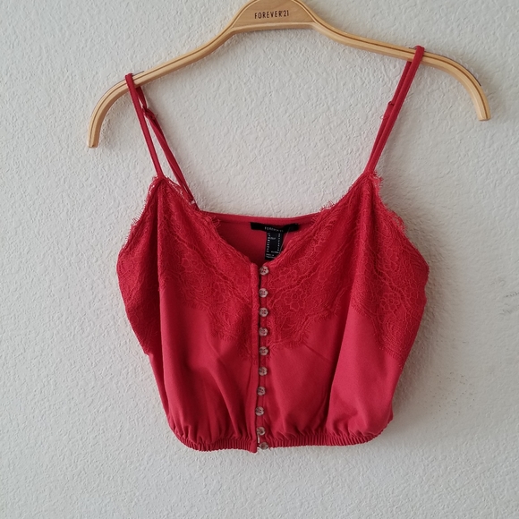 Tops - F21 rust crop top